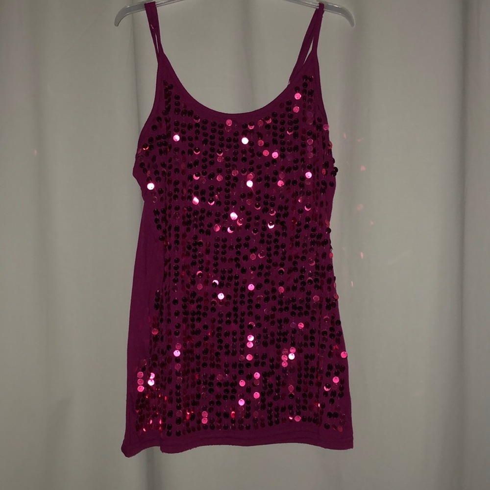 sparkly tank top